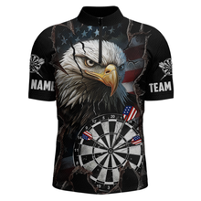 Load image into Gallery viewer, Custom US Flag Eagle Dart Shirts For Men Dart Board Gifts Darts Team Jerseys Dart League NNT154