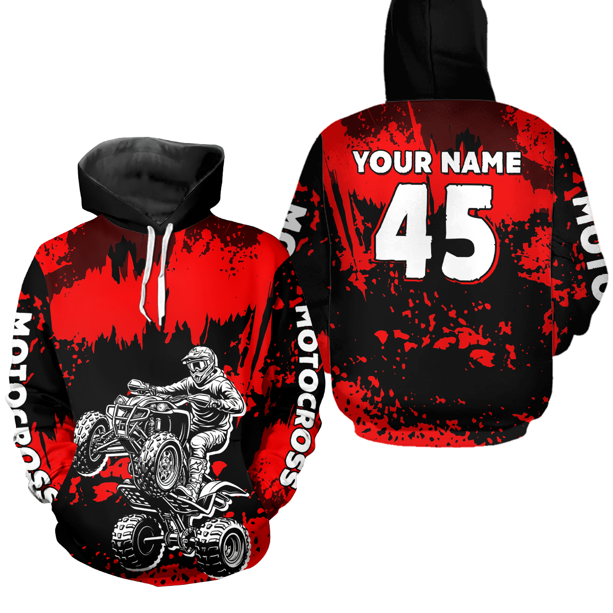 Custom ATV Motocross Hoodie for Kid Adult ATV Quad Bike Off Road Hoodie for Men Women HOT32