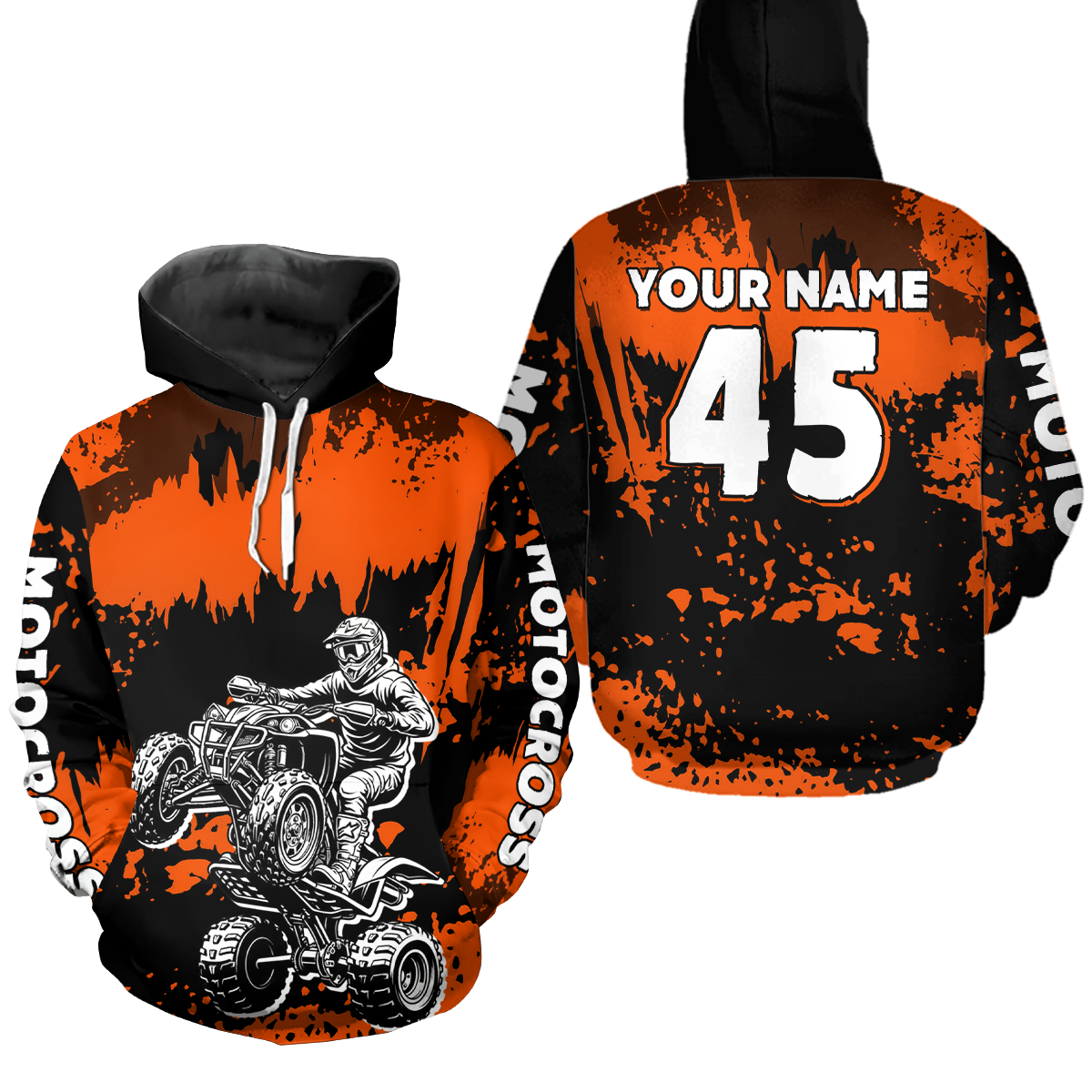 Custom ATV Motocross Hoodie for Kid Adult ATV Quad Bike Off Road Hoodie for Men Women HOT32