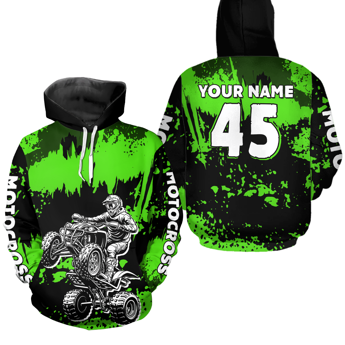 Custom ATV Motocross Hoodie for Kid Adult ATV Quad Bike Off Road Hoodie for Men Women HOT32