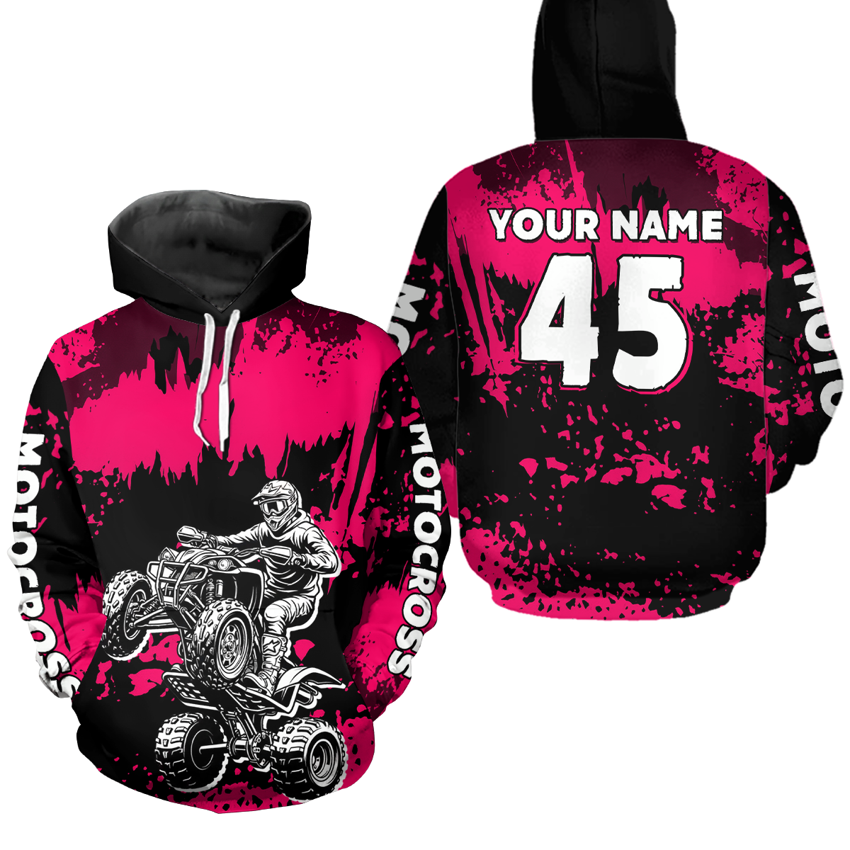 Custom ATV Motocross Hoodie for Kid Adult ATV Quad Bike Off Road Hoodie for Men Women HOT32
