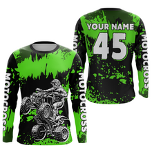 Load image into Gallery viewer, Green ATV Motocross Jersey Kid Adult Custom Quad Bike Jersey Off-Road Shirt UPF30+ DNT59