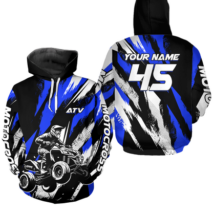 Custom ATV Quad Bike Off Road Hoodie for Men Women ATV Motocross Hoodie for Kid Adult HOT33
