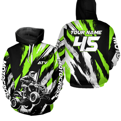 Custom ATV Quad Bike Off Road Hoodie for Men Women ATV Motocross Hoodie for Kid Adult HOT33