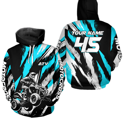 Custom ATV Quad Bike Off Road Hoodie for Men Women ATV Motocross Hoodie for Kid Adult HOT33