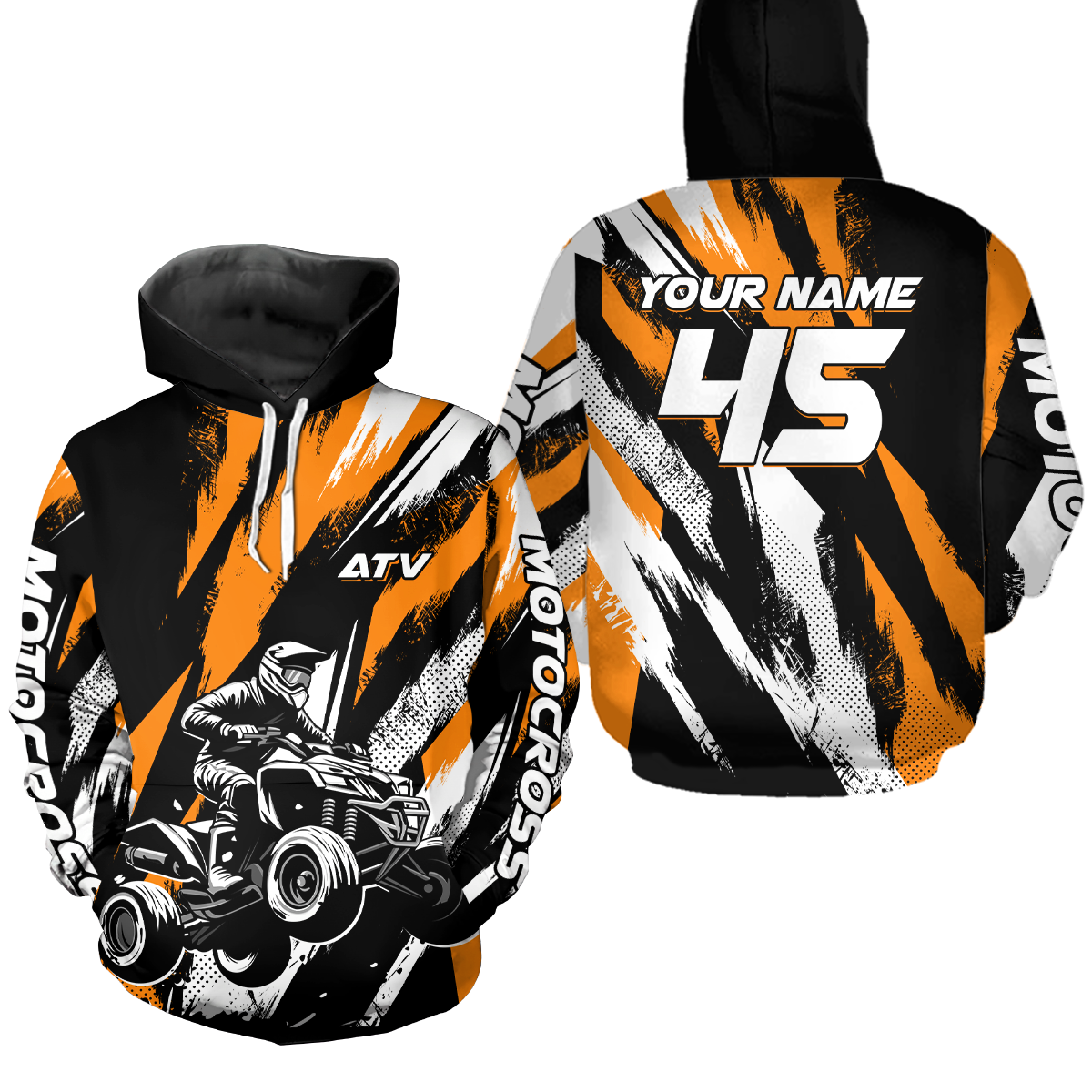 Custom ATV Quad Bike Off Road Hoodie for Men Women ATV Motocross Hoodie for Kid Adult HOT33