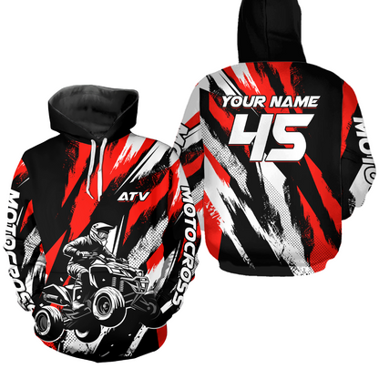 Custom ATV Quad Bike Off Road Hoodie for Men Women ATV Motocross Hoodie for Kid Adult HOT33