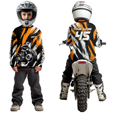 Load image into Gallery viewer, Orange ATV Motocross Shirts Kid Men Women Custom Quad Bike Off-Road Shirt UPF30+ DNT60