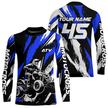 Load image into Gallery viewer, Blue ATV Motocross Shirts Kid Men Women Custom Quad Bike Off-Road Shirt UPF30+ DNT60