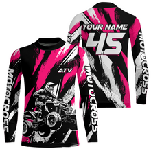 Load image into Gallery viewer, Pink ATV Motocross Shirts Kid Men Women Custom Quad Bike Off-Road Shirt UPF30+ DNT60