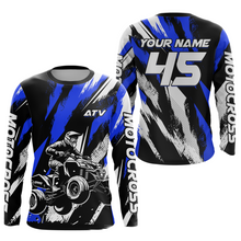 Load image into Gallery viewer, Blue ATV Motocross Shirts Kid Men Women Custom Quad Bike Off-Road Shirt UPF30+ DNT60