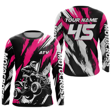 Load image into Gallery viewer, Pink ATV Motocross Shirts Kid Men Women Custom Quad Bike Off-Road Shirt UPF30+ DNT60