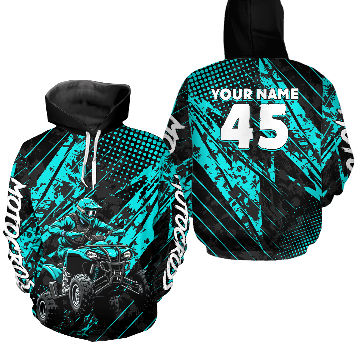 ATV Motocross Hoodie for Kid Adult Custom ATV Quad Bike Off Road Hoodie for Men Women HOT34