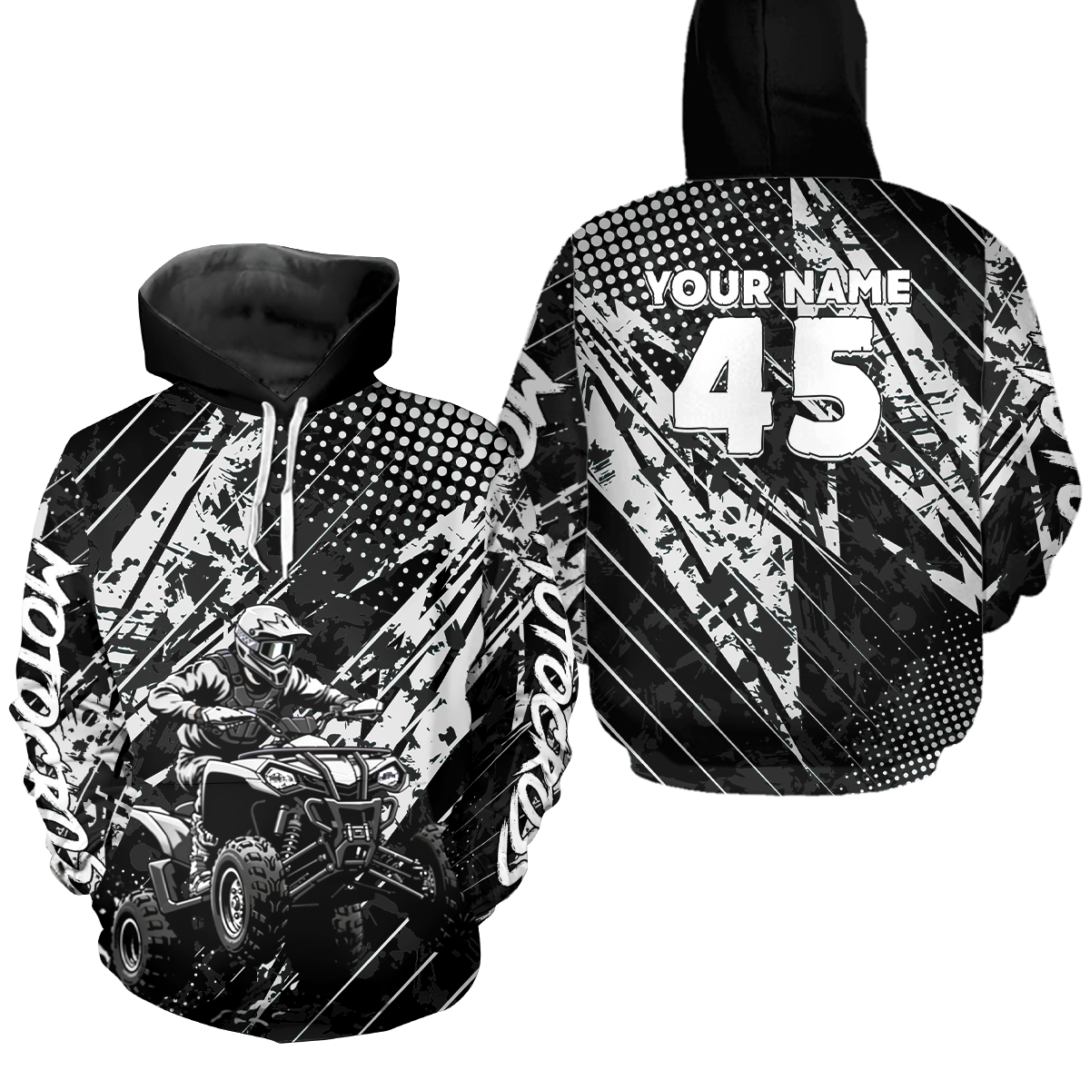 ATV Motocross Hoodie for Kid Adult Custom ATV Quad Bike Off Road Hoodie for Men Women HOT34