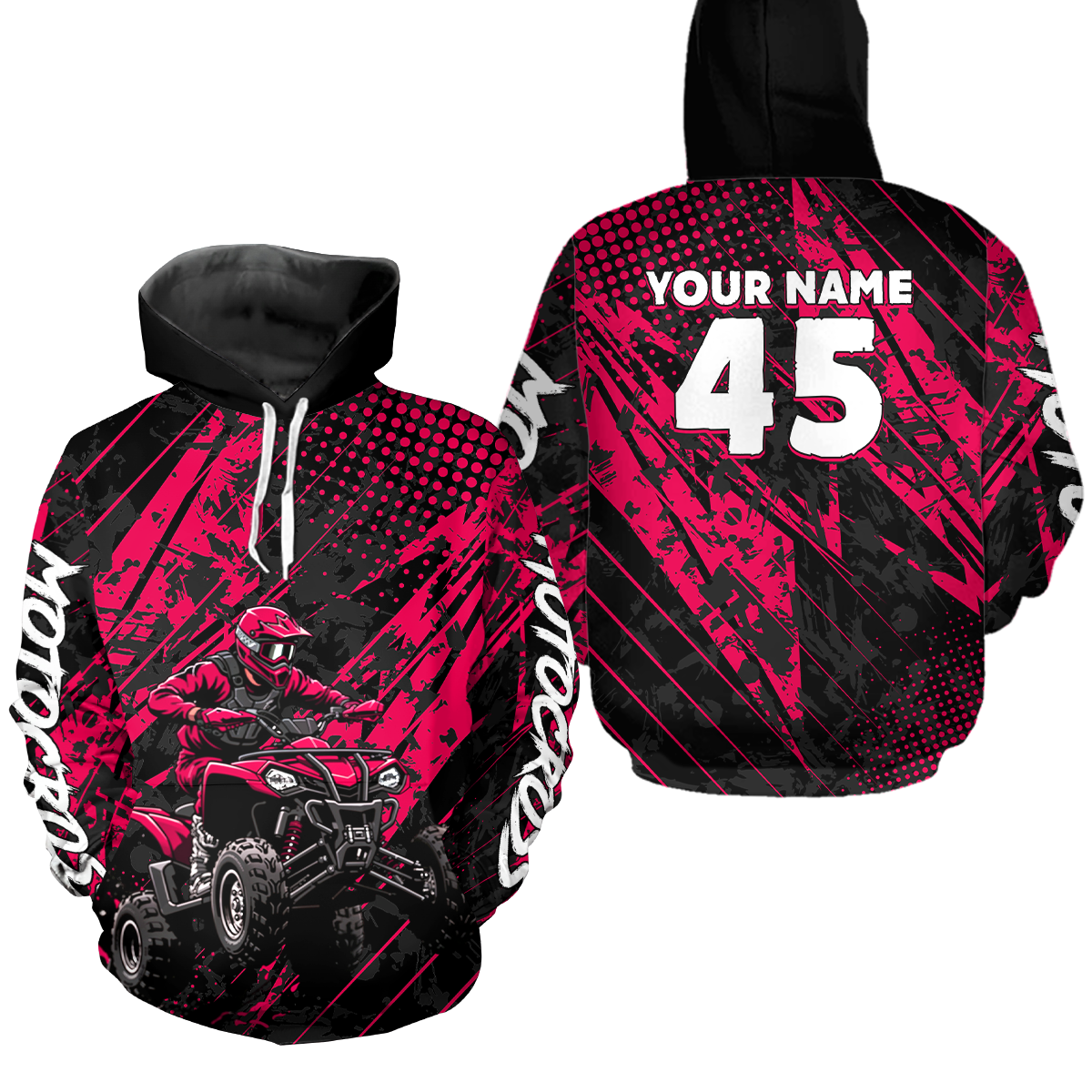ATV Motocross Hoodie for Kid Adult Custom ATV Quad Bike Off Road Hoodie for Men Women HOT34