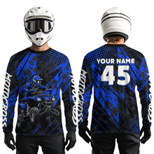 Load image into Gallery viewer, Custom Blue ATV Motocross Shirts Kid Men Women Off-Road Quad Bike Shirt UPF30+ DNT61