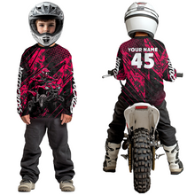 Load image into Gallery viewer, Custom Pink ATV Motocross Shirts Kid Men Women Off-Road Quad Bike Shirt UPF30+ DNT61