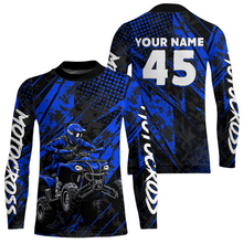 Load image into Gallery viewer, Custom Blue ATV Motocross Shirts Kid Men Women Off-Road Quad Bike Shirt UPF30+ DNT61