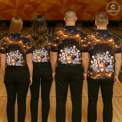Custom Funny Whiskey Bowling Shirt for Women Bowling Team Jersey Bowling League Polo & 1/4 Zip HNT576