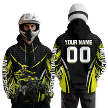 Load image into Gallery viewer, Personalized Yellow ATV Motocross Hoodie Jersey Off-Road Hoodie Shirt for Kid Men Women HOT41