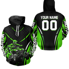 Load image into Gallery viewer, Personalized Green ATV Motocross Hoodie Jersey Off-Road Hoodie Shirt for Kid Men Women HOT41