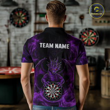 Load image into Gallery viewer, Custom Purple Dragon Darts Board Dart Shirts For Women Darts Team Jerseys Polo &amp; 1/4 Zip NNT121