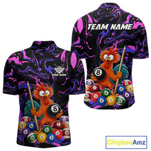 Load image into Gallery viewer, Custom Purple Chicken 8 Ball Billiard Shirt for Men Billiard Jerseys Team Billiard League NNT197