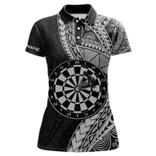 Load image into Gallery viewer, Custom White Tribal Dart Shirts for Women Dart Team Jersey Dartboard Gifts Polo &amp; 1/4 Zip NNT163