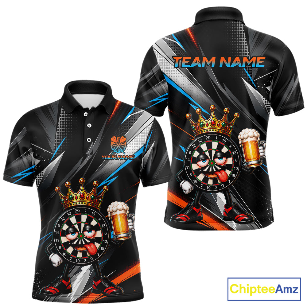 Funny Beer Dartboard Custom Darts Shirt for Men Darts Team Jerseys Dartboard Shirt NNT305