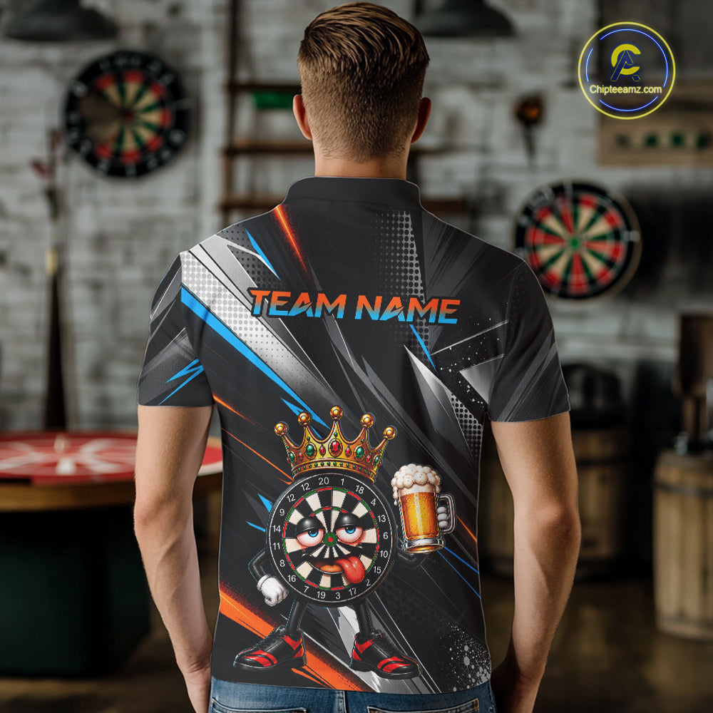 Funny Beer Dartboard Custom Darts Shirt for Men Darts Team Jerseys Dartboard Shirt NNT305