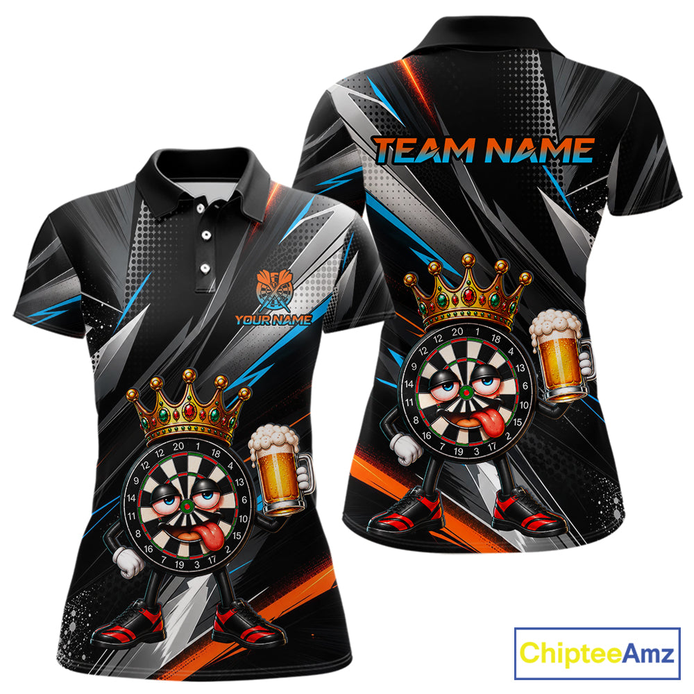 Funny Beer Dartboard Custom Darts Shirt for Women Darts Team Jerseys Dartboard Shirt NNT305