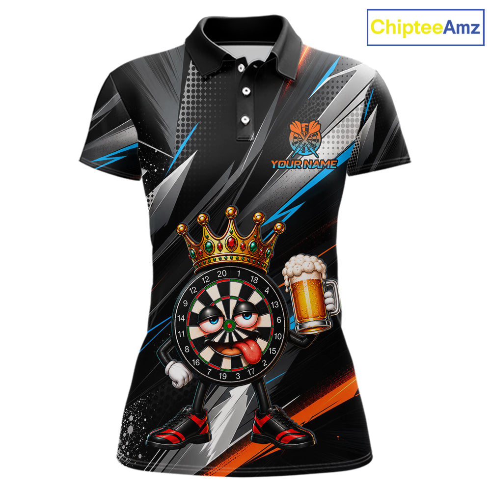 Funny Beer Dartboard Custom Darts Shirt for Women Darts Team Jerseys Dartboard Shirt NNT305