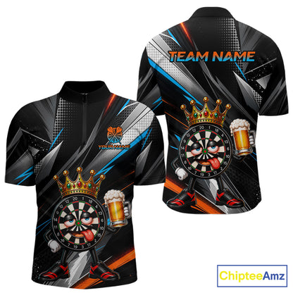 Funny Beer Dartboard Custom Darts Shirt for Men Darts Team Jerseys Dartboard Shirt NNT305