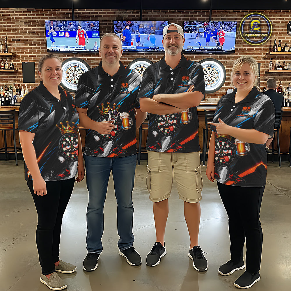 Funny Beer Dartboard Custom Darts Shirt for Women Darts Team Jerseys Dartboard Shirt NNT305