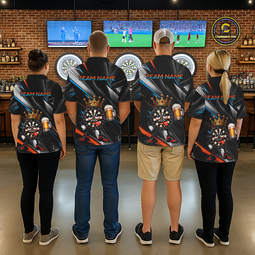 Funny Beer Dartboard Custom Darts Shirt for Men Darts Team Jerseys Dartboard Shirt NNT305