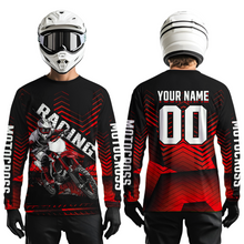 Load image into Gallery viewer, Custom Red Motocross Jersey Racing for Kid Men Women MX Dirt Bike Shirts UPF30+ DNT46