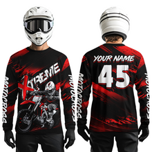 Load image into Gallery viewer, Red Youth Motocross Jersey Custom Dirt Bike Extreme Shirts for Kid Men Women UPF30+ DNT21