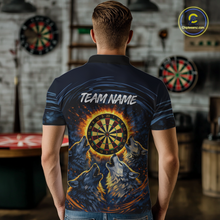 Load image into Gallery viewer, Custom Funny Flame Wolf Darts Board Dart Shirts For Men Darts Team Jerseys Dart Tournament NNT149