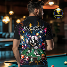 Load image into Gallery viewer, Custom Funny 8 Ball Pool Shirts Billiard Shirt for Men Billiard Team Jersey Billiard League NNT183