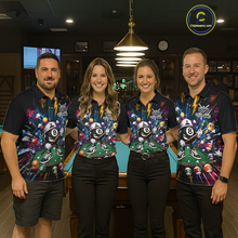 Load image into Gallery viewer, Custom Funny 8 Ball Pool Shirts Billiard Shirt for Men Billiard Team Jersey Billiard League NNT183