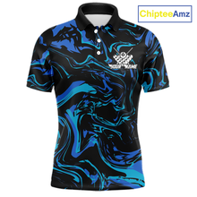 Load image into Gallery viewer, Teal-Turquoise 8 Ball Custom Billiard Shirts For Men Billiard Team Jerseys Billiard League NNT200