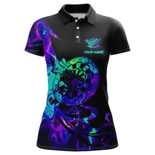 Load image into Gallery viewer, Custom Neon Pattern Dart Shirts For Women Dart Board Shirts Polo &amp; 1/4 Zip Dart Jersey Team NNT129
