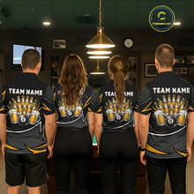 Load image into Gallery viewer, Custom Beer 8 Ball Billiard Shirt for Men Billiard Team Jersey Billiard League Billiard Uniform NNT187