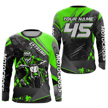 Load image into Gallery viewer, Green Youth Motocross Shirts Custom MX Racing Extreme Shirts Kid Men Women UPF30+ DNT34