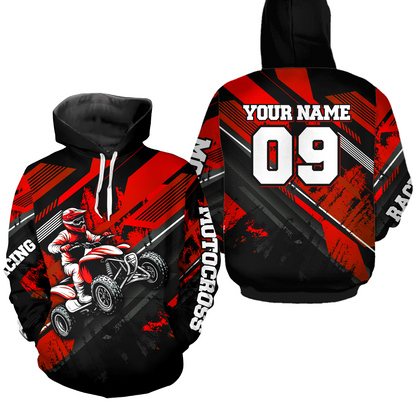 Youth ATV Motocross Hoodie Custom Off-Road Quad Bike Hoodie for Kid Men Women HOT06