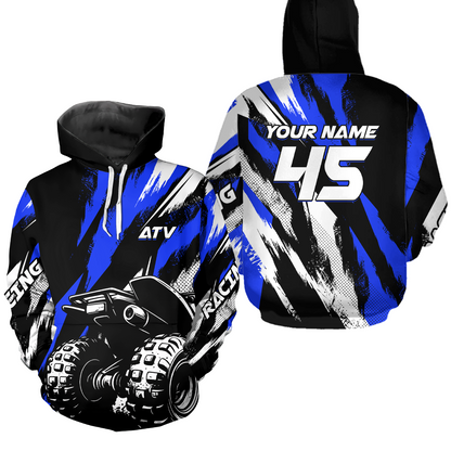 Custom Youth ATV Motocross Hoodie Jersey Off-Road Hoodie Shirt for Kid Men Women HOT04