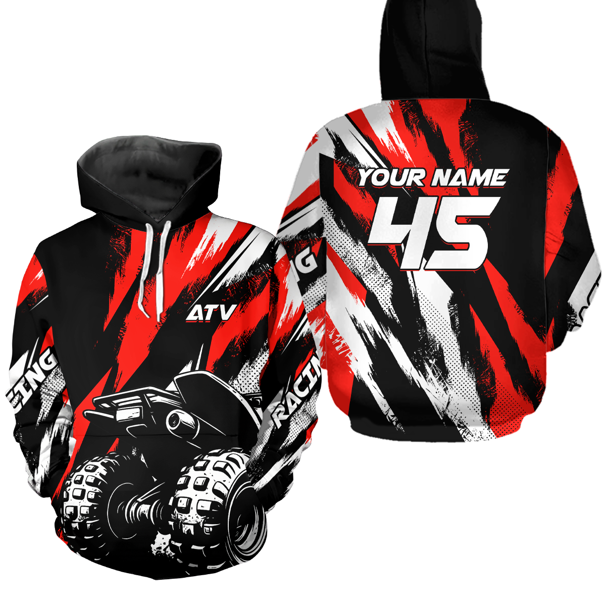 Custom Youth ATV Motocross Hoodie Jersey Off-Road Hoodie Shirt for Kid Men Women HOT04
