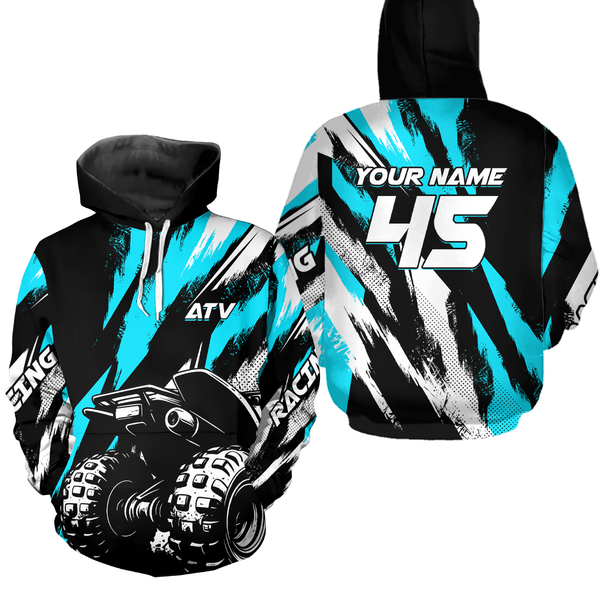 Custom Youth ATV Motocross Hoodie Jersey Off-Road Hoodie Shirt for Kid Men Women HOT04