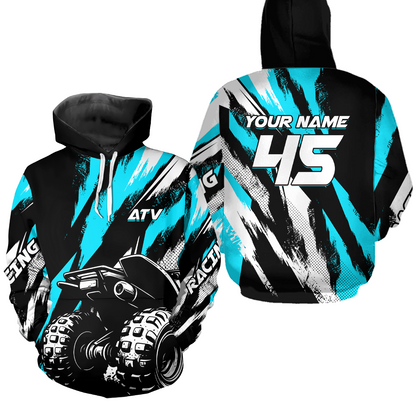 Custom Youth ATV Motocross Hoodie Jersey Off-Road Hoodie Shirt for Kid Men Women HOT04