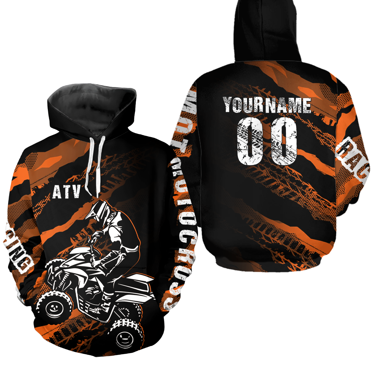 Personalized Racing Quad Bike Hoodie Kid Men Women ATV Motocross Hooded Jersey Off-Road HOT16